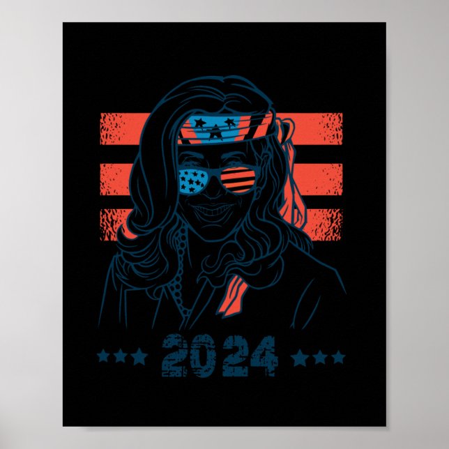 Poster 47.º Presidente Kamala Harris 2024 (Frente)