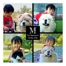 4 Colagem Personalizada de Fotos com Monograma