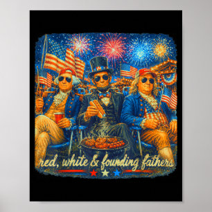 Poster 4 de julho abraham lincoln vintage 250º