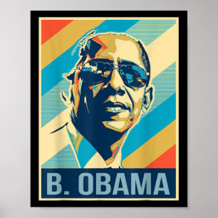 Poster 4 De Julho Barack Obama Presidente Retro Patriótic