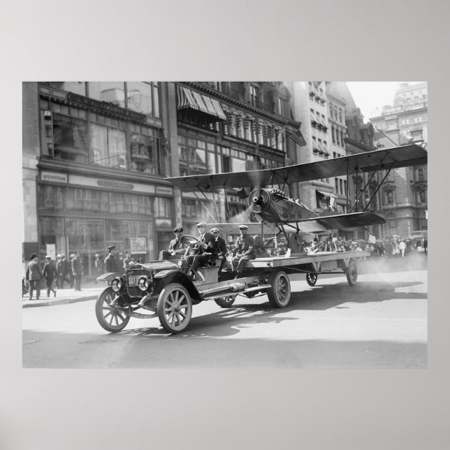 Pôster 4 de julho Biplane, começo dos anos 1900 (Frente)