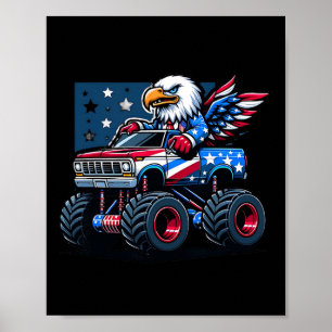 Poster 4 De Julho Camisas Meninos Crianças Bandeira Ameri