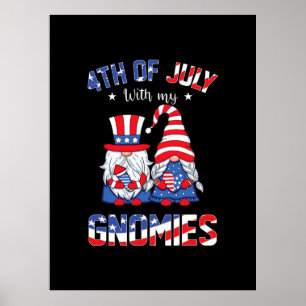 Poster 4 De Julho Com O Meu Gnomo Patriótico