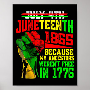 Poster 4 de julho de 1865 porque meus antepassados são