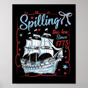 Poster 4 De Julho Derramando O Chá Desde 1773 Coquette R