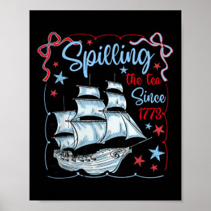 Poster 4 De Julho Derramando O Chá Desde 1773 Coquette R