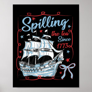 Poster 4 De Julho Derramando O Chá Desde 1773 Coquette R