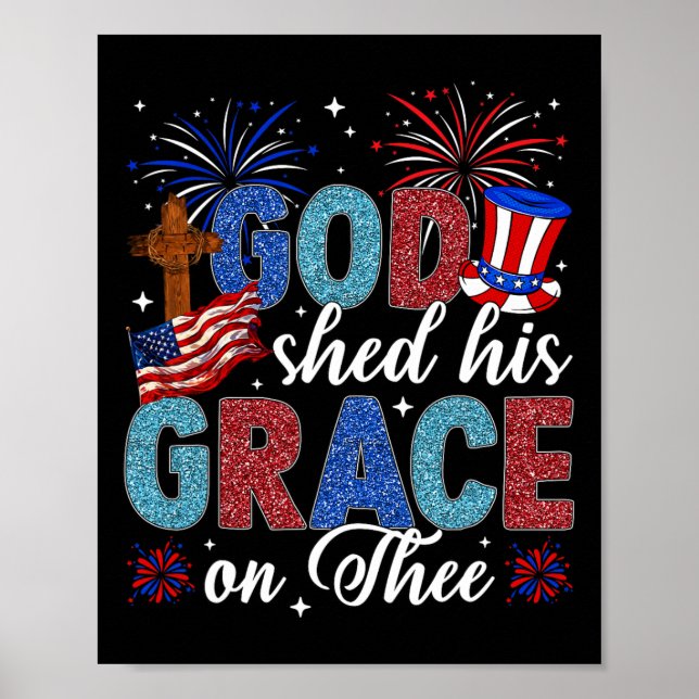 Poster 4 De Julho Deus Deu Sua Graça Em 4 De Julho (Frente)