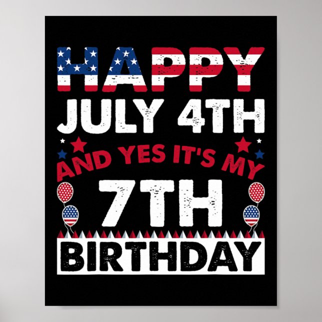 Poster 4 de julho e sim é minha independência de aniversá (Frente)