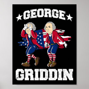 Poster 4 de Julho George Washington Griddy George Griddi