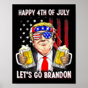 Poster 4 De Julho Go Beer Brandon Trump Beer Ameri