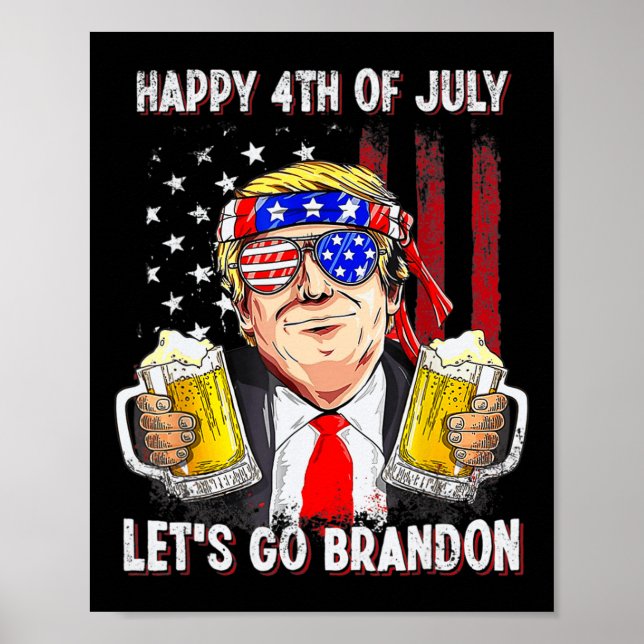 Poster 4 De Julho Go Beer Brandon Trump Beer Ameri (Frente)