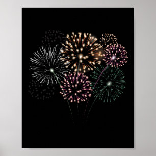 Poster 4 de julho Grande Fogos Finais de Fogo Show Red Wh