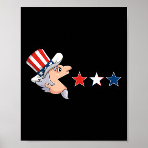 Poster 4 de julho Tio Sam American Stars Divertimento Gar