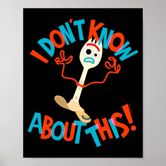 Poster 4 Forky Eu Não Sei Disso  (Frente)