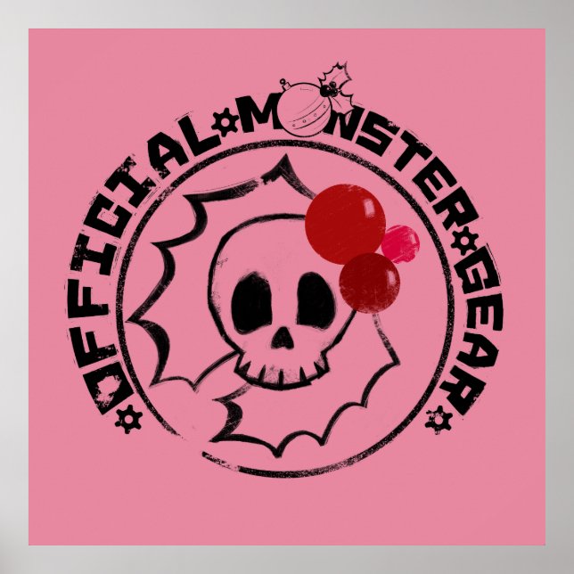 Poster 4 Little Monsters - Nessa Holiday Logo (Frente)