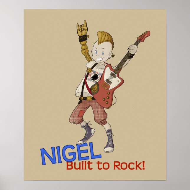 Poster 4 Little Monsters - Nigel (Frente)