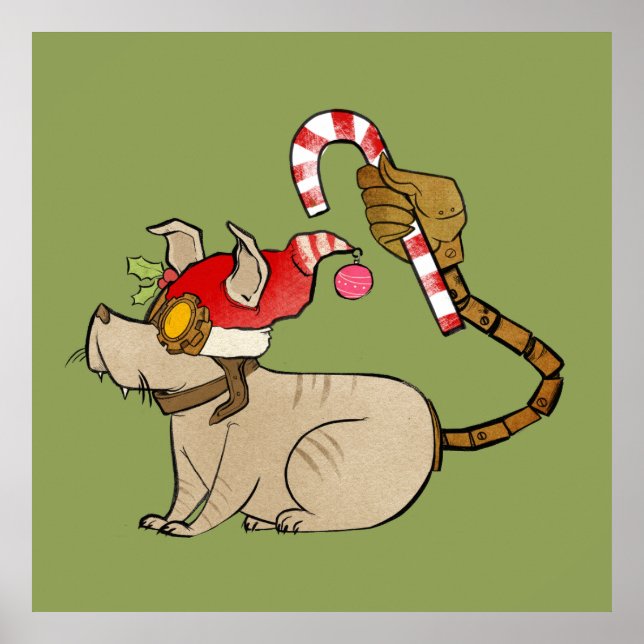 Poster 4 Little Monsters - Tesla Holiday Logo (Frente)