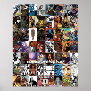 Poster 4 Páginas 16 Bares: "História em quadrinhos São