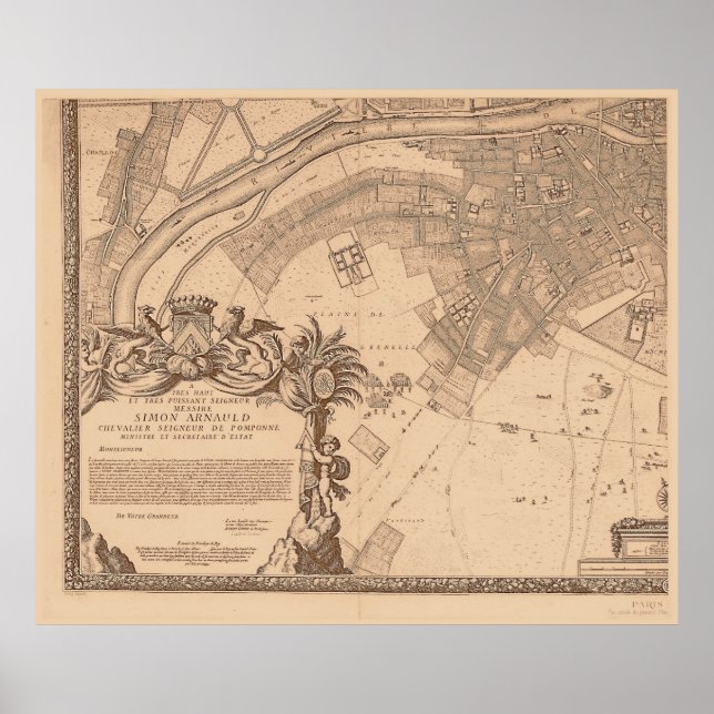 Poster 4 Painel Sepia de Rochefort Paris - Quadro 3 - LB (Frente)