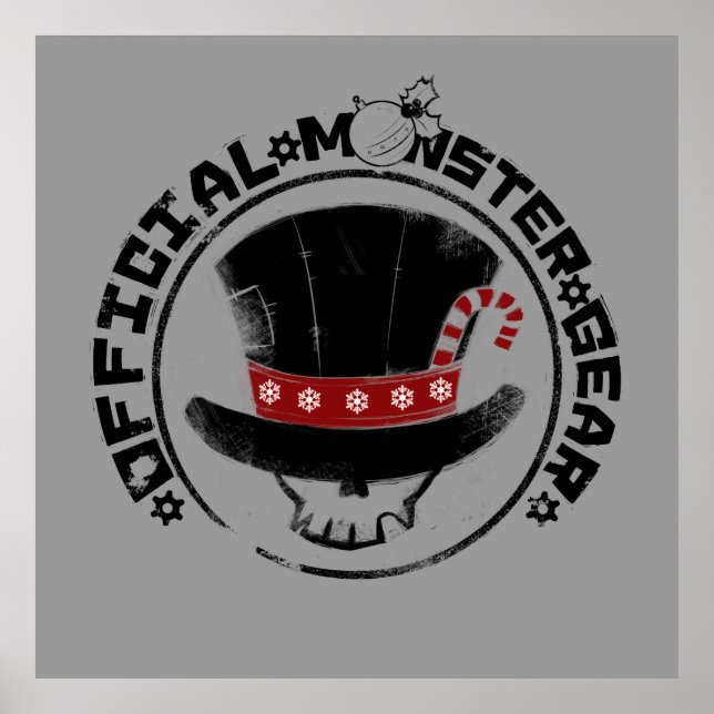 Pôster 4 pequenos monstros - Logotipo Andy Holiday (Frente)