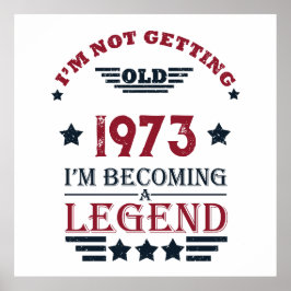 Poster 50ª festa de aniversário personalizada