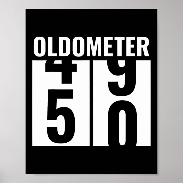 Poster 50º 50º aniversário Homens engraçados dotados de a (Frente)
