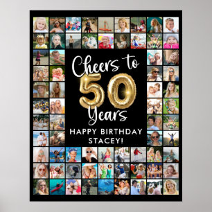 Poster 50º Aniversário 69 Fotocolagem Alegra a 50 Anos