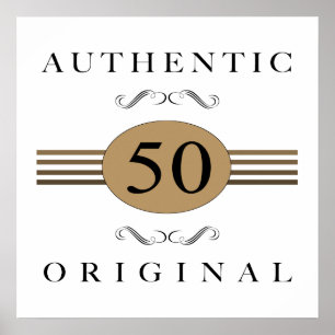 Pôster 50º aniversário autêntico