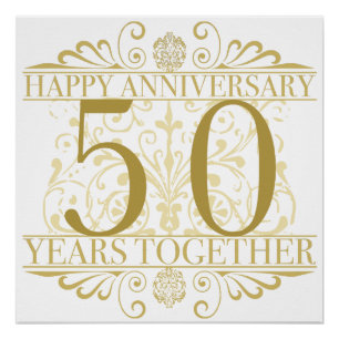 Pôster 50º aniversário do Elegant