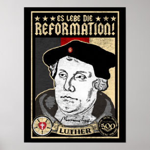 Pôster 500th Reforma Luther do aniversário Poster-Alemã