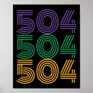 Poster 504 Mardi Gras 2025 Figurino de Carnaval