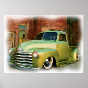 Pôster 50' caminhão de Chevy