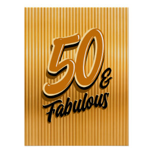 Pôster 50 e Fabuloso Cartaz Glossy