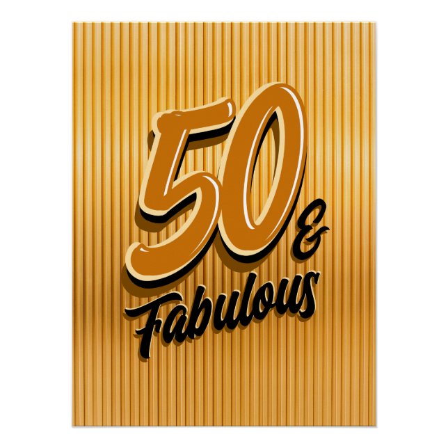 Pôster 50 e Fabuloso Cartaz Glossy (Frente)
