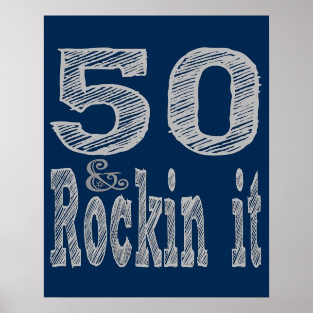 Poster 50 e Rockin It 50º aniversário (Frente)