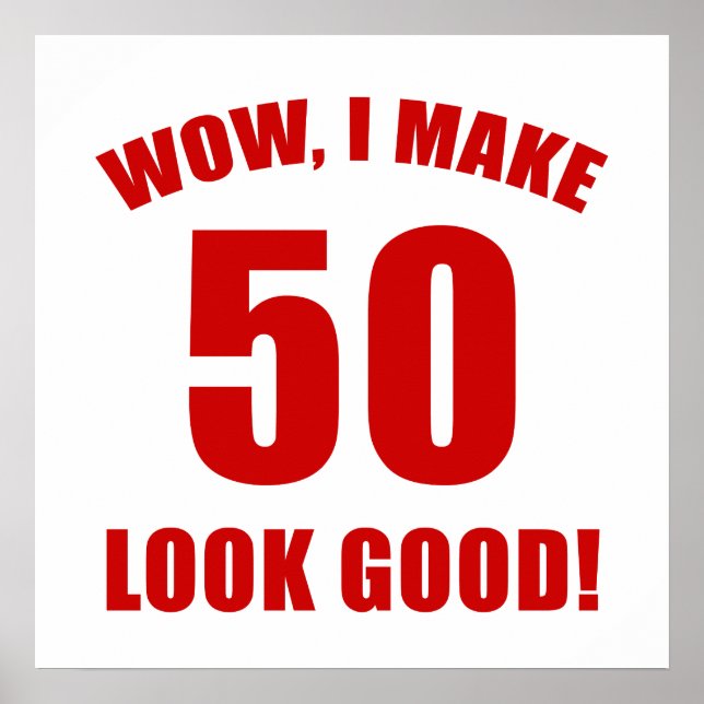 Poster 50.o Aniversário Gag Gift (r) (Frente)