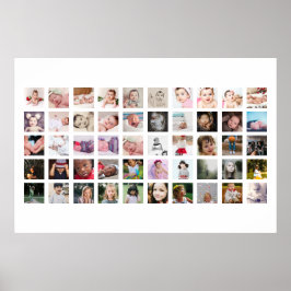 Poster 50 Photo Collage Personalized