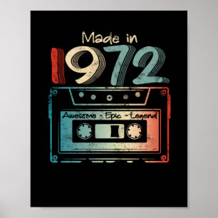 Poster 50 presentes de aniversário feitos em cassete de 1