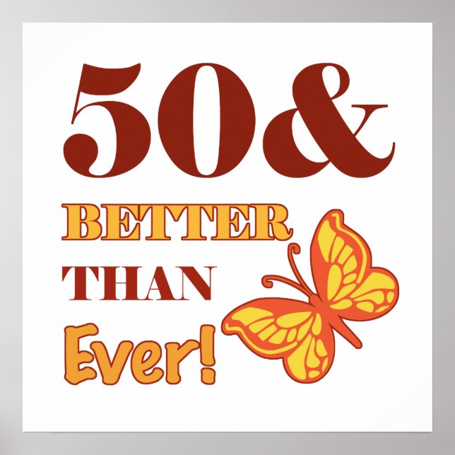 Pôster 50th Birthday For Her (Frente)