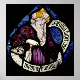 Pôster 52: Roundel do profeta Ezekiel, século XV