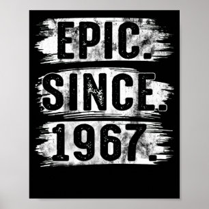 Poster 55.º aniversário da Vintage Epic desde 1967 55 a