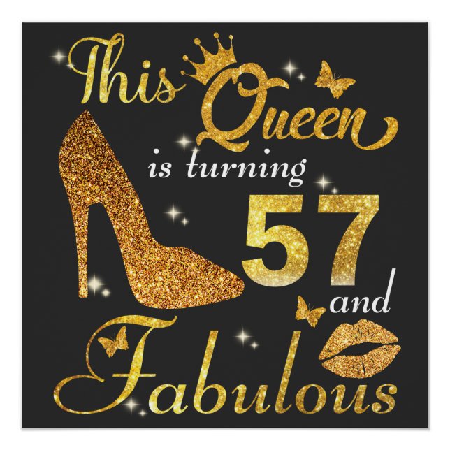 Pôster 57ª mulher Aniversário (Frente)