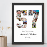 Poster 57º Aniversário Número 57 Colagem Personalizada de<br><div class="desc">Comemore o 57º aniversário com este poster de colagem de fotos número 57 personalizado. Este presente personalizável também é perfeito para o aniversário de casamento. É uma maneira excelente de mostrar memórias preciosos do seu casamento e da sua vida casada. A poster apresenta uma coleção de fotos capturando aqueles momentos...</div>