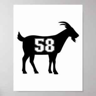 Poster 58 G.o.a.t. Número 58 Gear de Cabra Stico