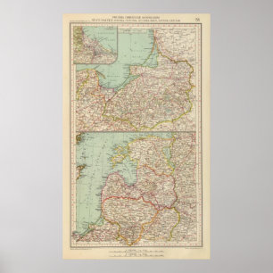 Poster 58 Prússia do leste, Estados Bálticos