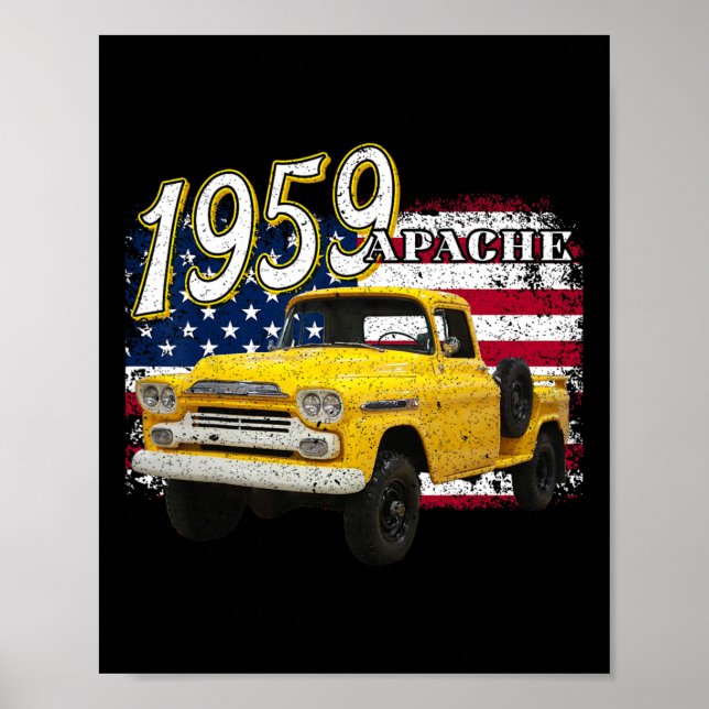 Poster 59 Apache Caminhão 4 De Julho Americano (Frente)