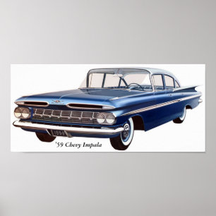 Poster "59 Chevy Impala
