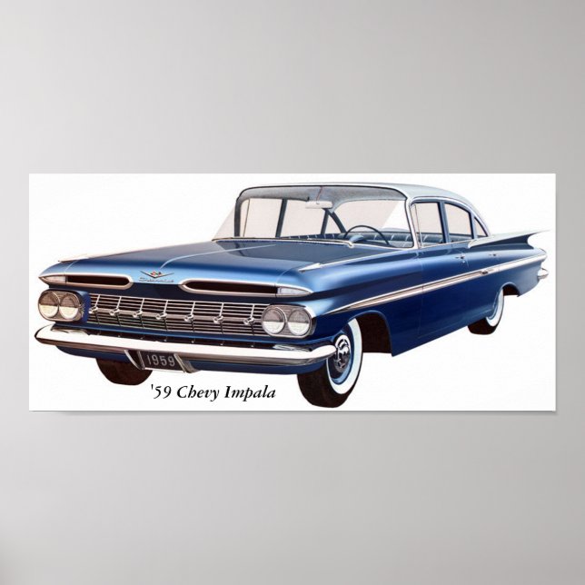 Poster "59 Chevy Impala (Frente)