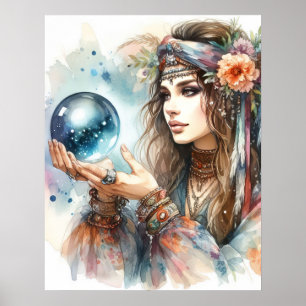 Poster *~* 5 A100 Teller Psicónico Boho Gypsy